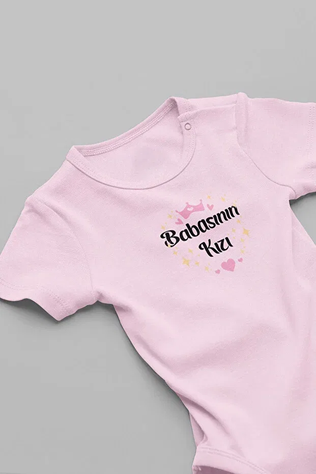 Детское боди для девочек с принтом Daddy'S girl Eydubaby, White