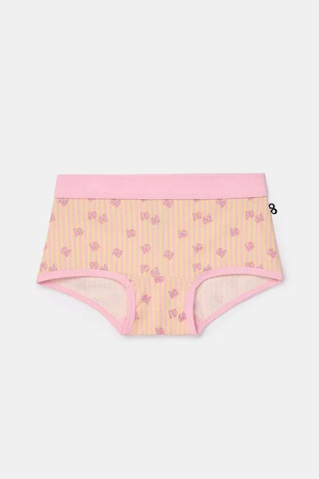 Детский комплект трусов для девочек с принтом Woody Türkiye, Pink And Butterfly Print — фото 3