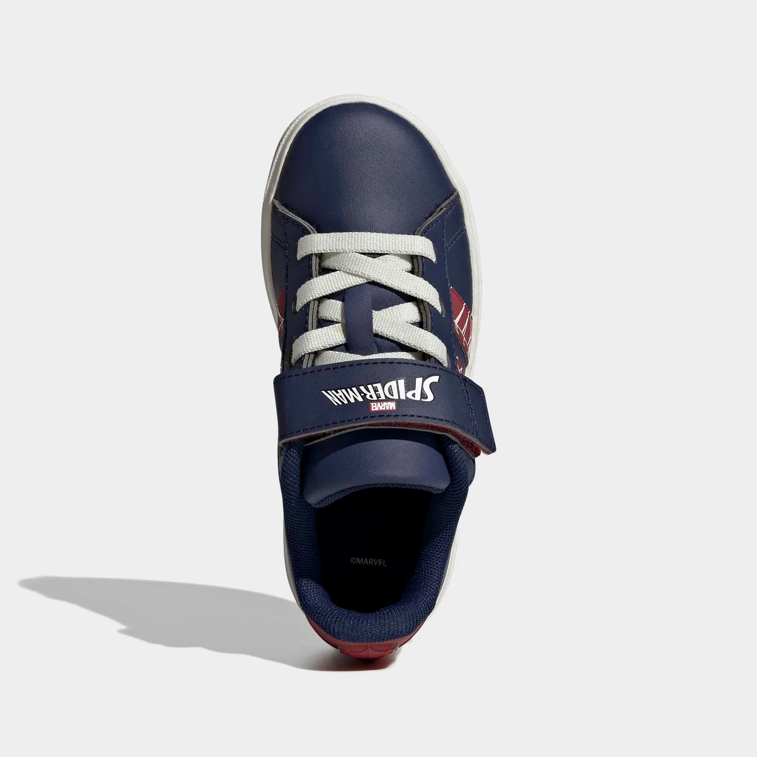 Детские кроссовки с дизайном Spider-Man Adidas Sportswear, Dark Blue/Active Maroon/Off White — фото 4