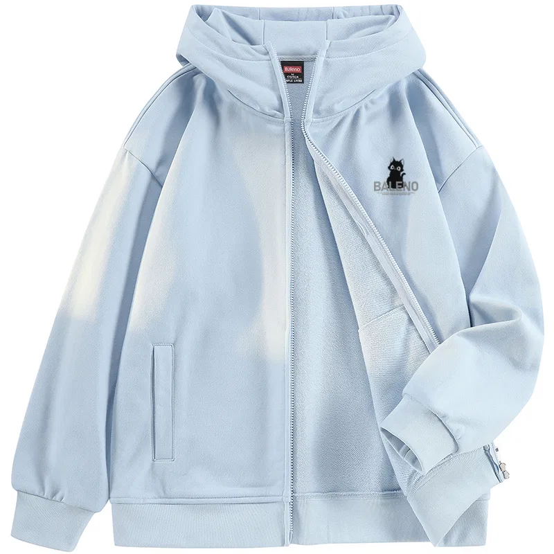 Детское худи на молнии с капюшоном BALENO, Light Blue