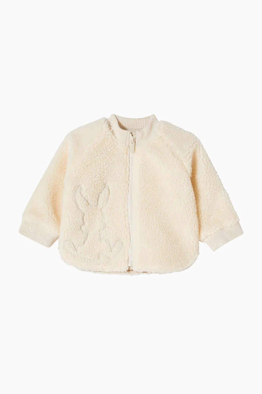 Куртка на молнии из искусственного меха KENZO KIDS