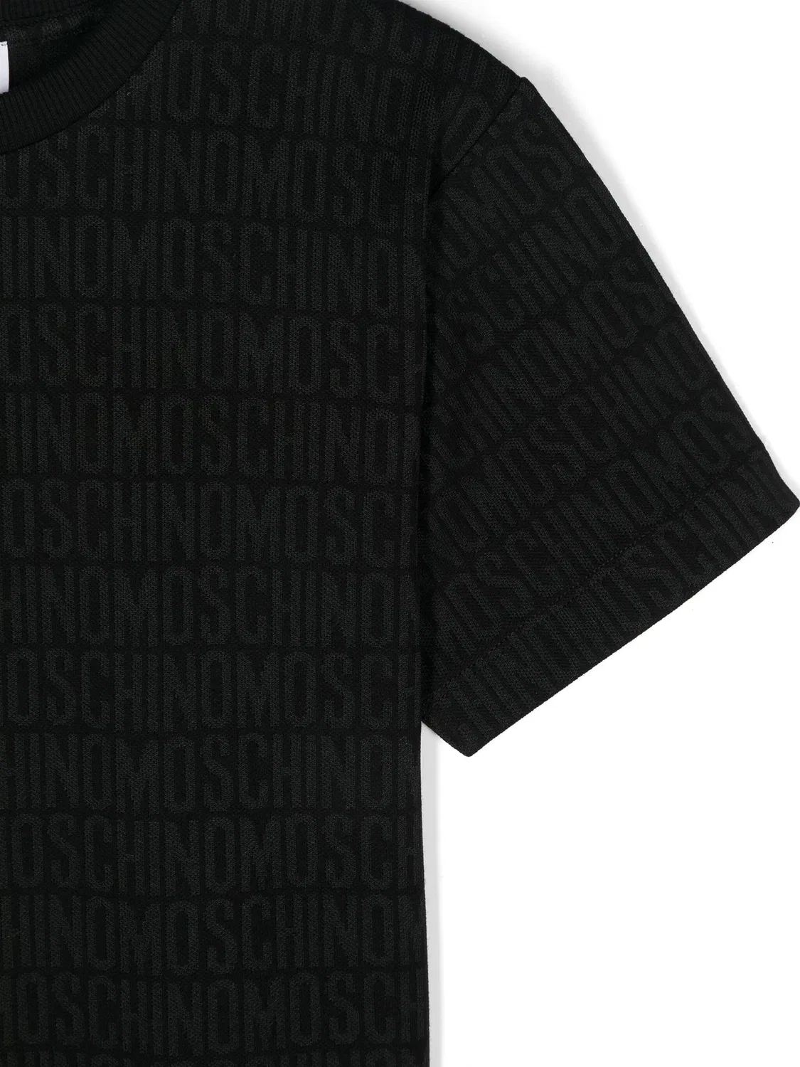 Футболка с интарсией-логотипом Moschino, черный — фото 3
