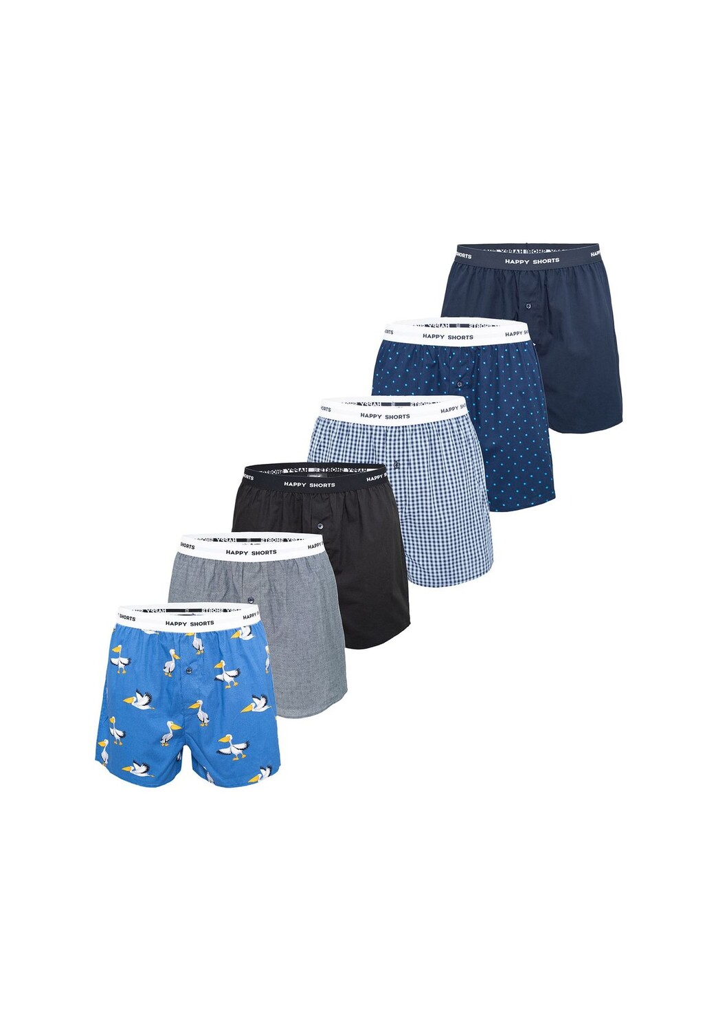 

Боксерский микс HAPPY SHORTS, цвет Pelikan Geo Herren