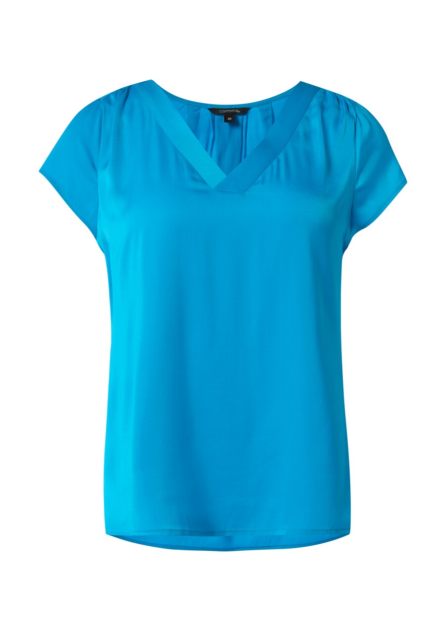 

Блузка с коротким рукавом COMMA Blouse, синий