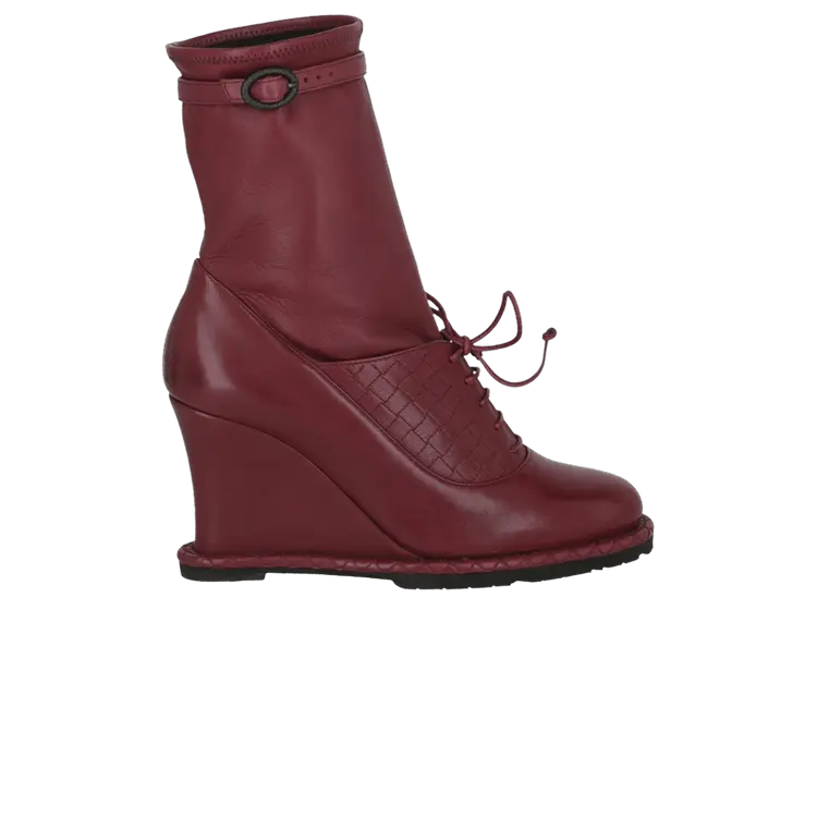 Ботинки Bottega Veneta Wmns Leather Wedge Boot, Barolo
