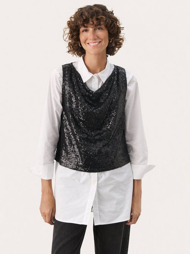 

Топ Malikka с пайетками Part Two, Black