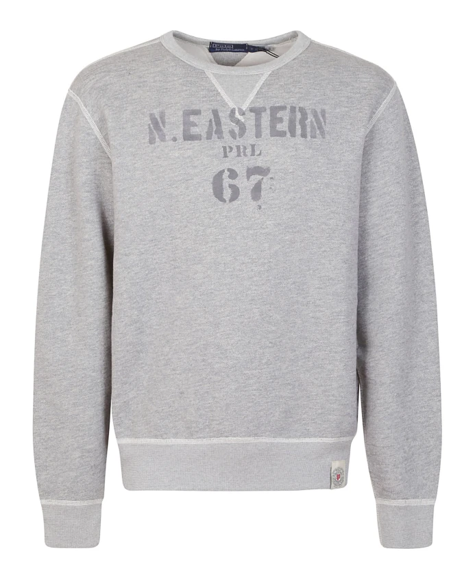 

Толстовка с длинными рукавами и круглым вырезом Ralph Lauren, серый