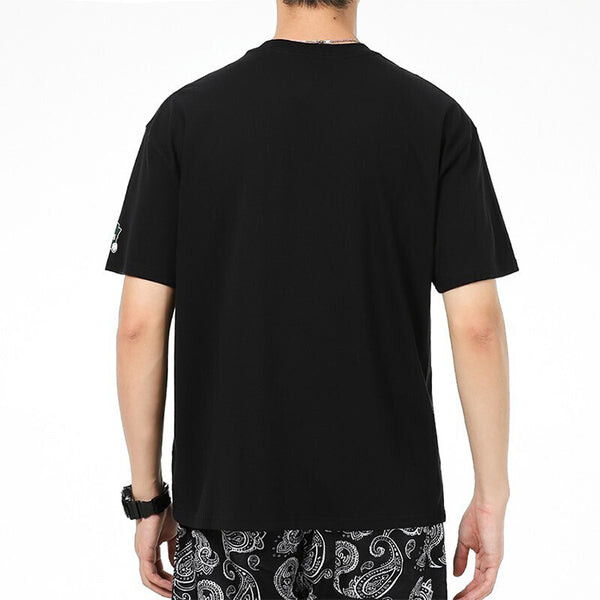 Футболка Air Jordan Milwaukee Bucks Basketball Sports Printing Round Neck Short Sleeve Black, черный — фото 4
