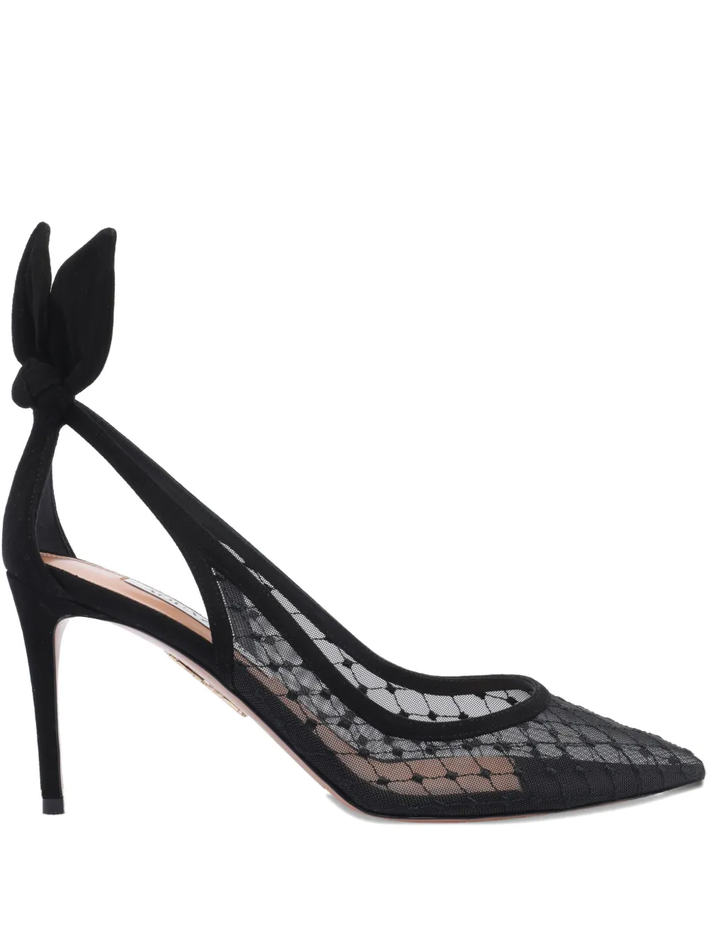Сетчатые туфли Aquazzura, черный