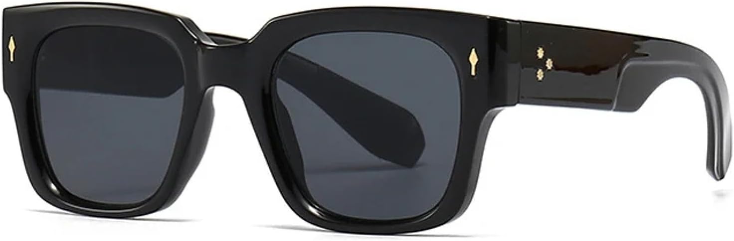 

Солнцезащитные очки с защитой от УФ-излучения UV400 | Мужские панк-очки Rivets с градиентным покрытием для занятий спортом на открытом воздухе и вождения DSVIGF, Black Gray