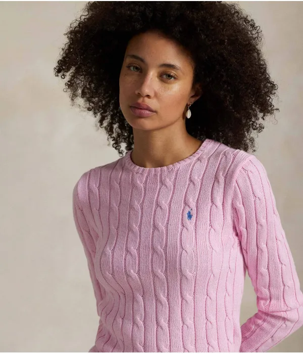 Свитер Slim fit Polo Ralph Lauren, розовый — фото 4