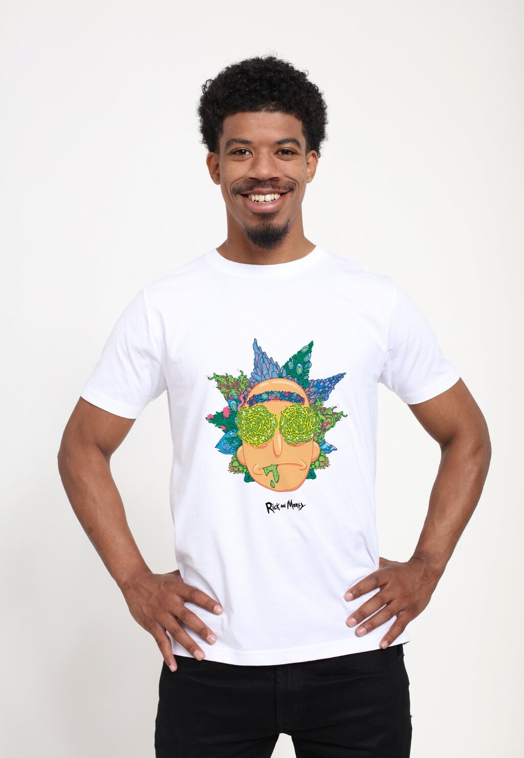 

Футболка с принтом Rick And Morty Eyes Henry Tiger, белый