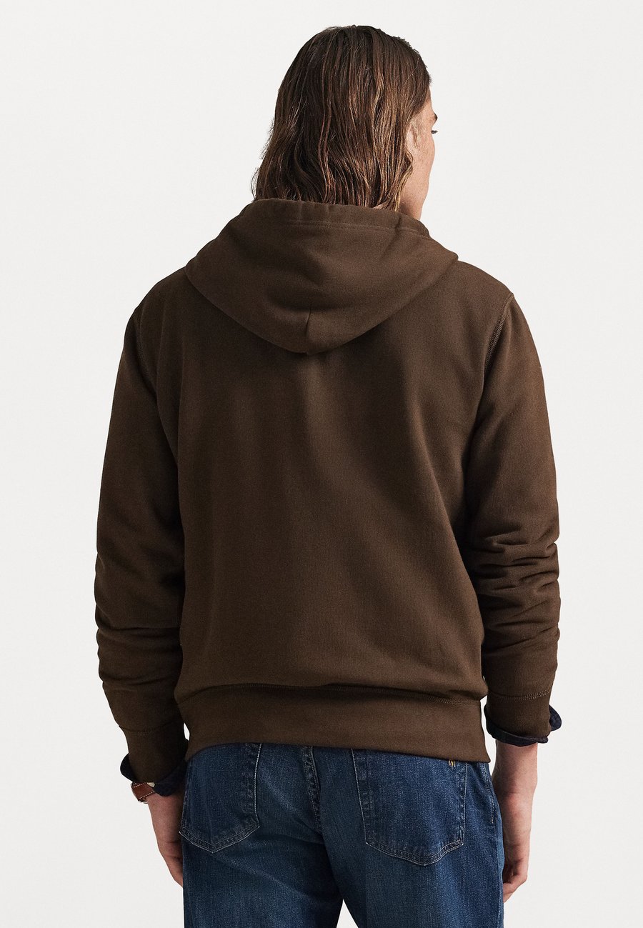 Худи Polo Ralph Lauren THE RL FLEECE FULL-ZIP HOODIE, Nutmeg Brown/Brown — фото 3