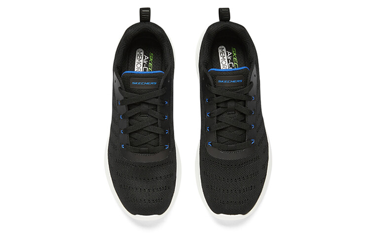 Спортивные кроссовки мужские с низким верхом черного/белого цвета Skechers — фото 3