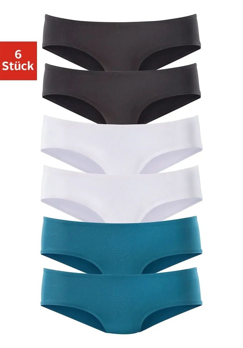 

Vivance active Hipster (упаковка, 6 шт.), из мягкой микрофибры, белый