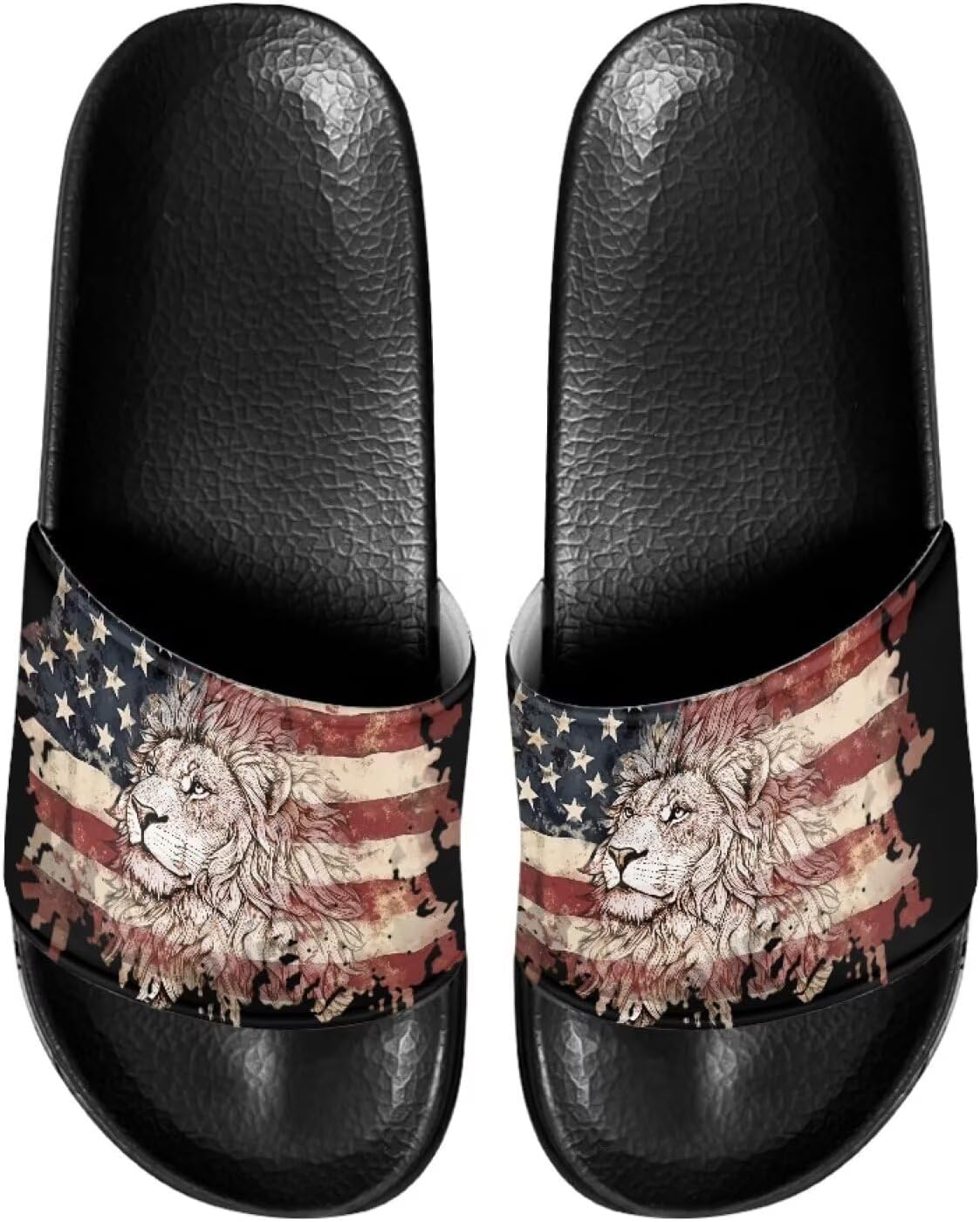 

Спортивные сандалии с открытым носком Psesaysky, Lion American Flag