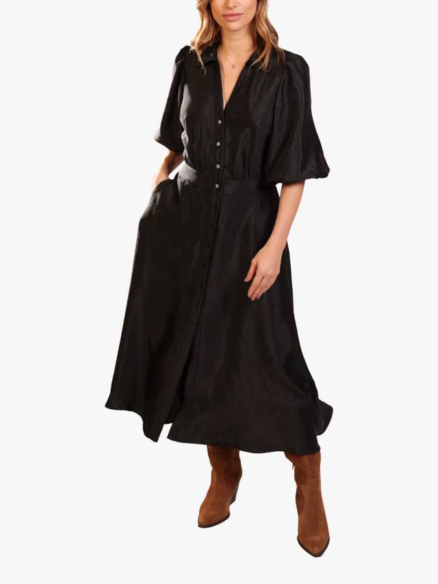 

Anygoes Frida платье миди с V-образным вырезом и пышными рукавами Traffic People