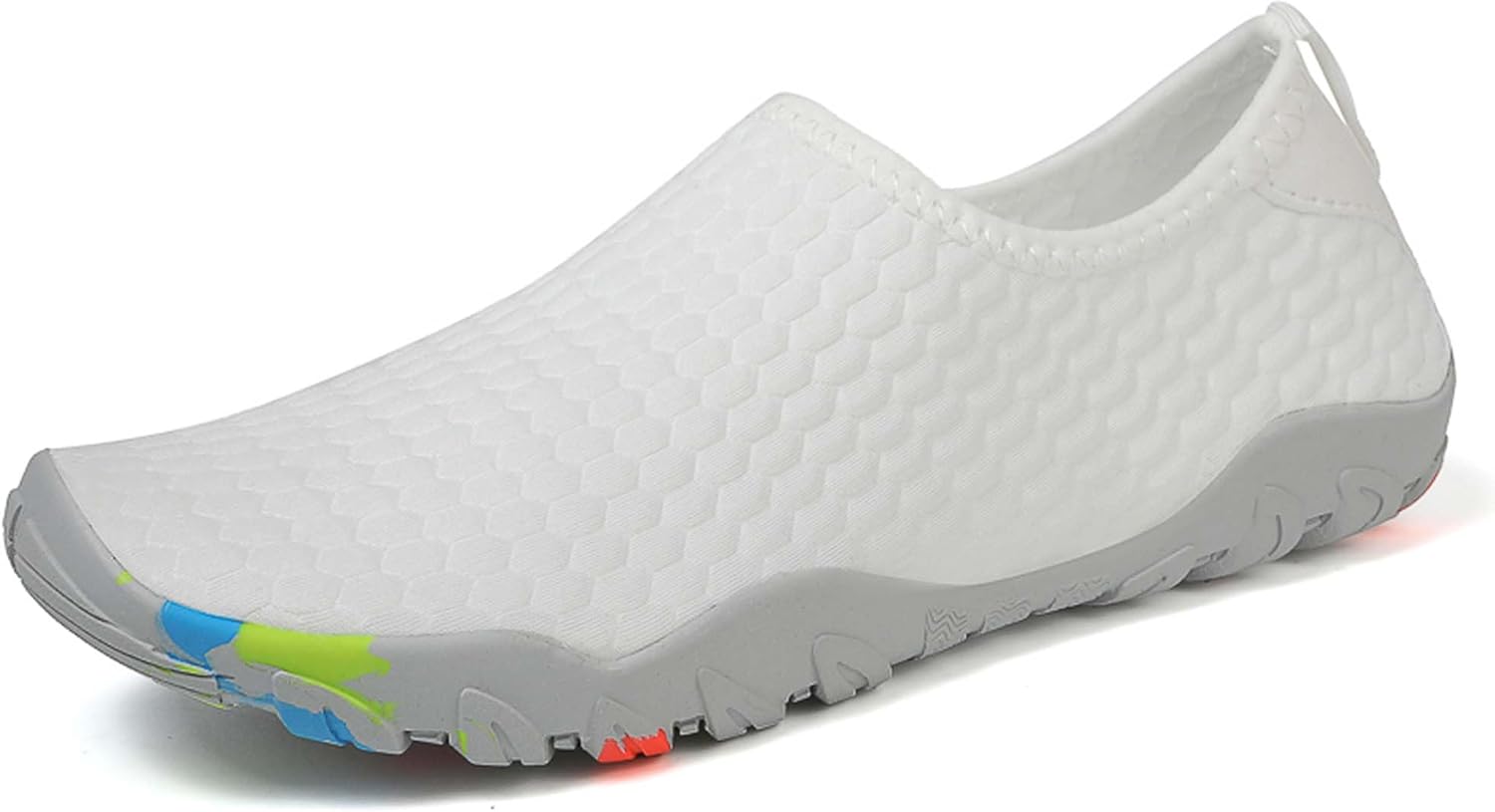 

Мужские противоскользящие водные туфли для активного отдыха, пляжа, плавания, рыбалки, быстро сохнущие водные туфли, легкие мягкие кроссовки для фитнеса, йоги и танцев Duagl, белый