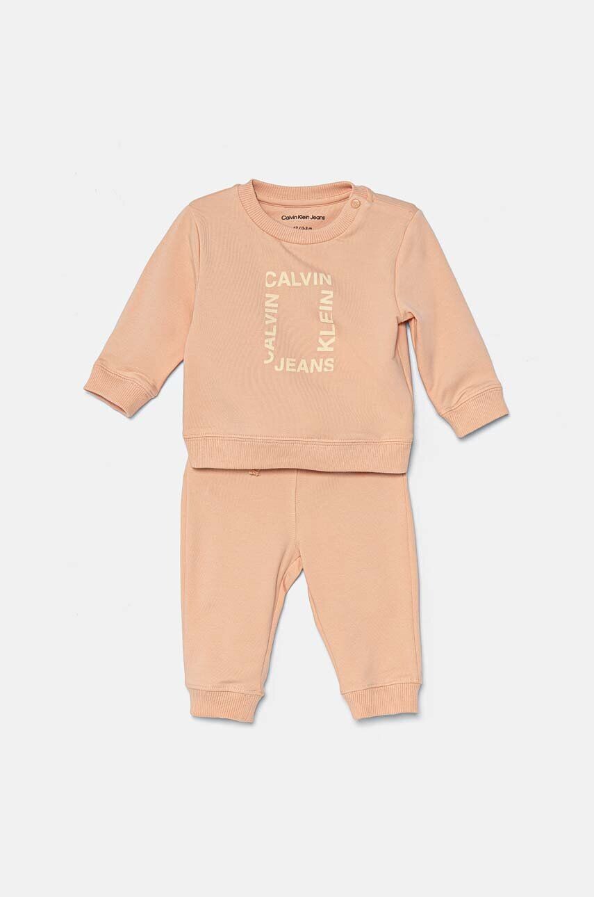 

Детский спортивный костюм Calvin Klein Jeans, оранжевый