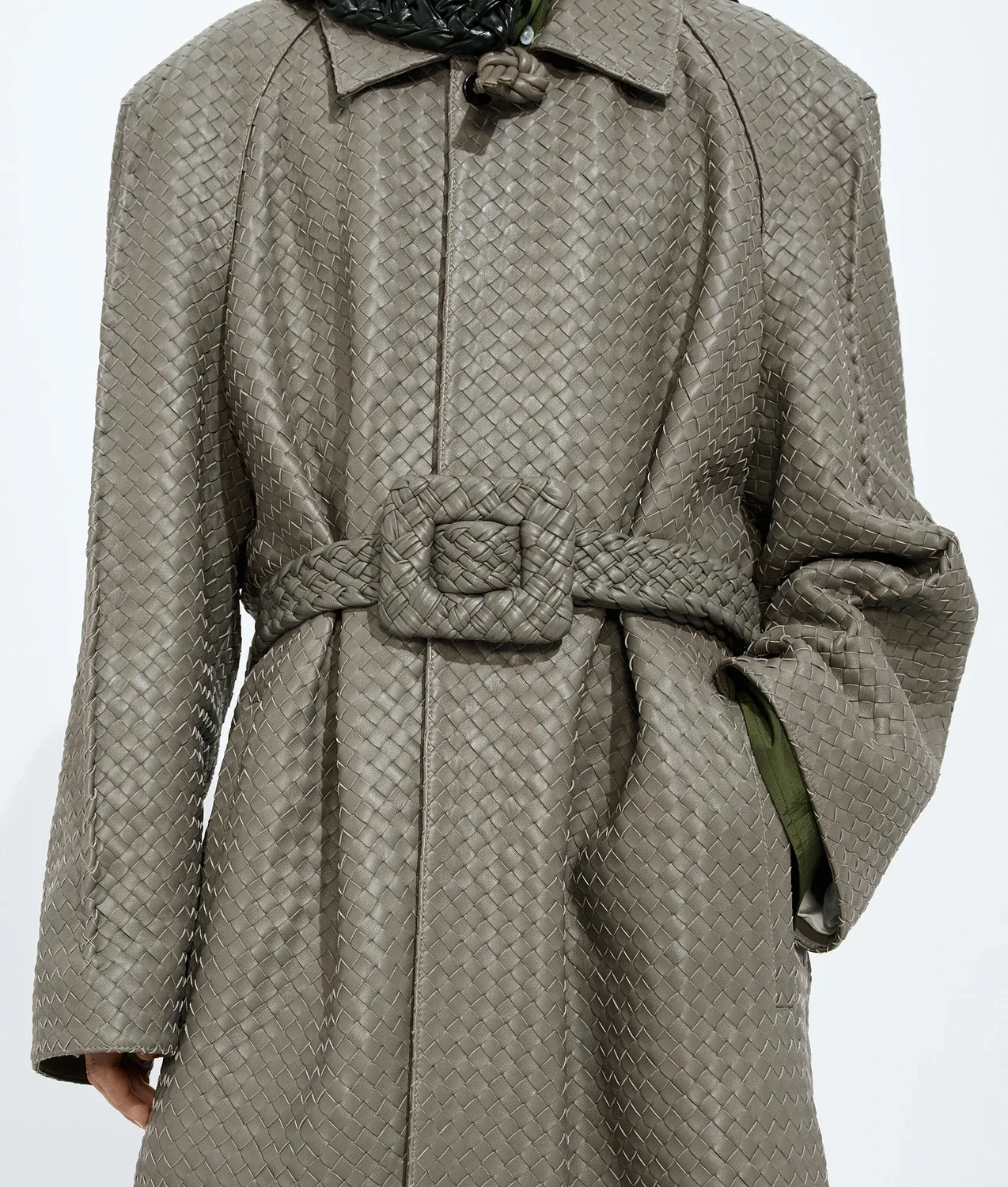 Пояс-фуляр BOTTEGA VENETA, коричневый — фото 2