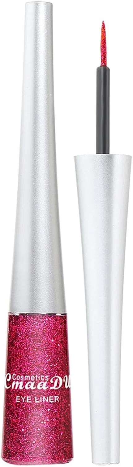 Подводка для глаз Glitter Eyeliner Foreted, блестящая, жидкая