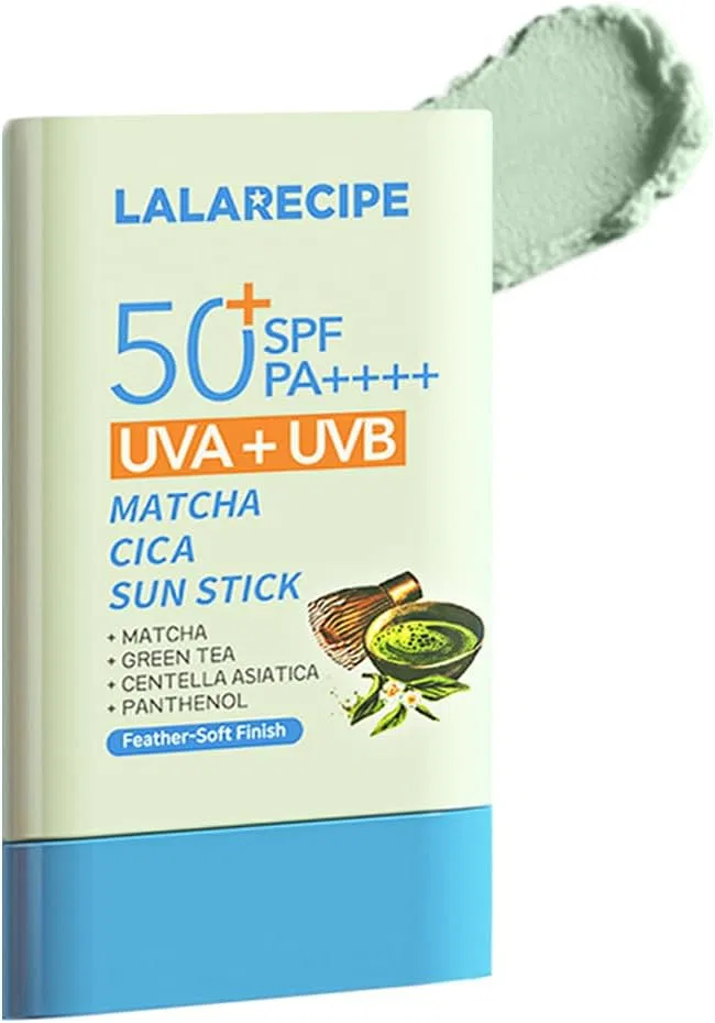 Солнцезащитный стик LALARECIPE Matcha Cica Sun Stick SPF50+ PA++++ 20 г