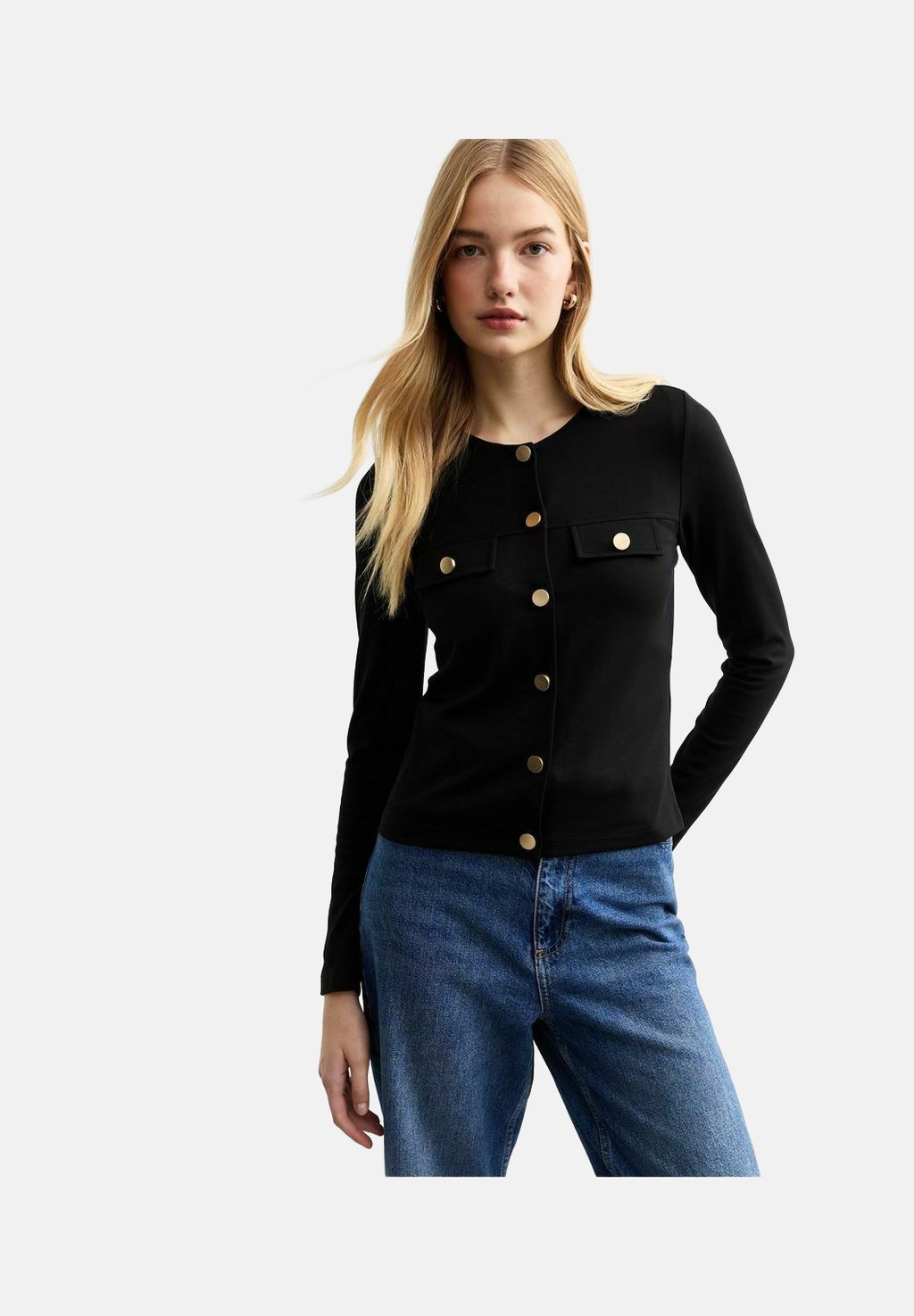 

Кардиган PONTE BUTTONED New Look, черный