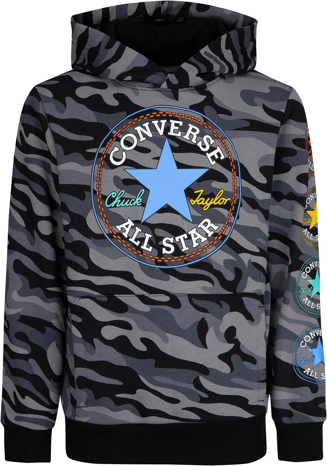 

Худи Converse Camo Pullover Hoodie, черный