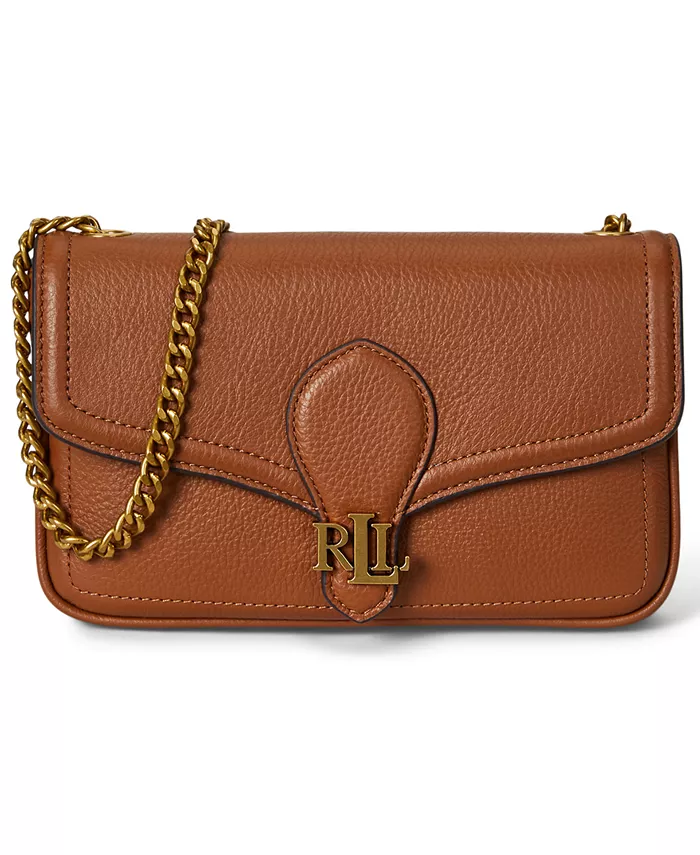 

Кошелек через плечо Bradley из шагреневой кожи Lauren Ralph Lauren, коричневый