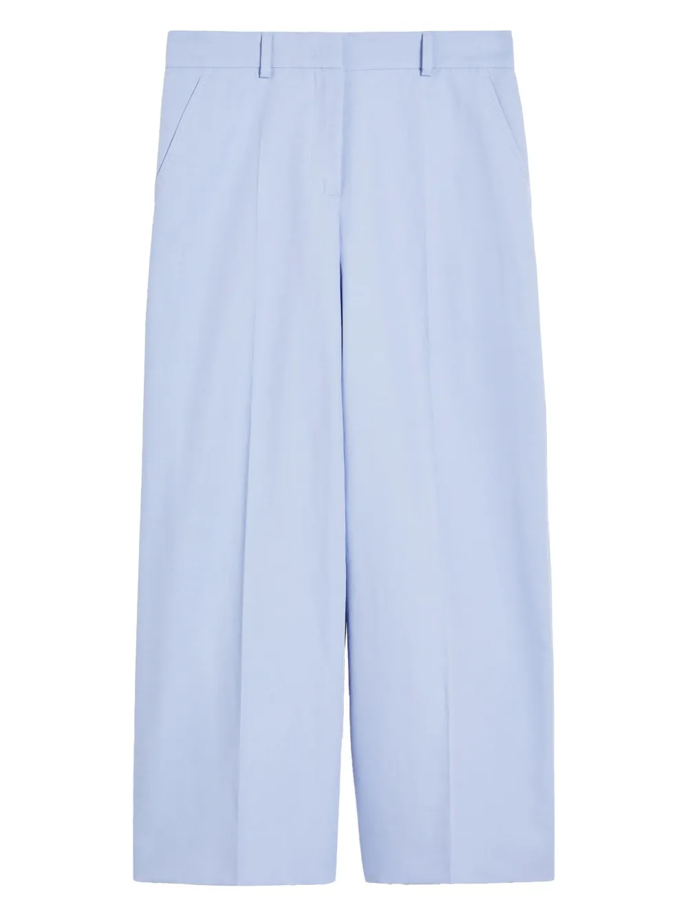 

Укороченные брюки строгого кроя Weekend Max Mara, синий