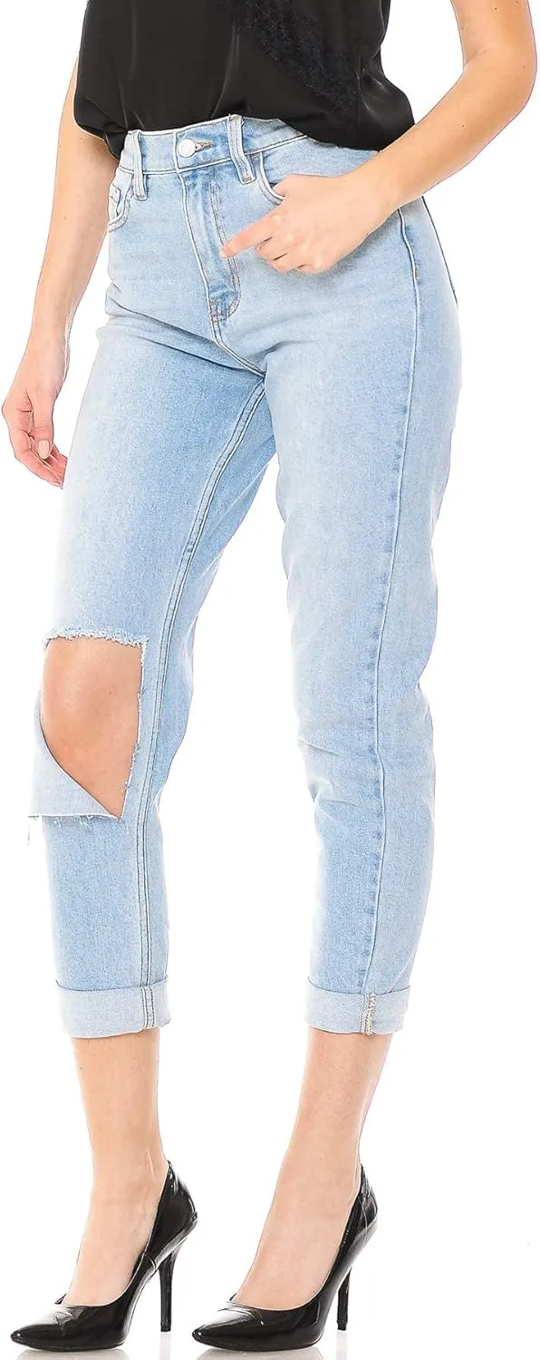 

Cello Jeans женские джинсы Mom зауженные с высокой посадкой