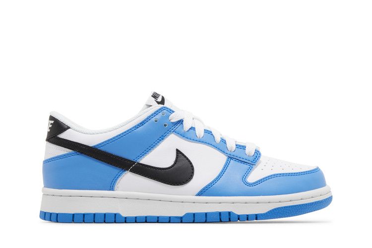 Кроссовки Nike Dunk Low GS 'Photo Blue', синий — фото 2