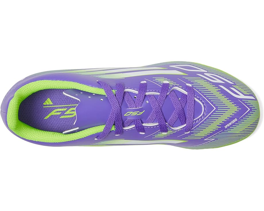 Кроссовки adidas Kids F50 Club Firm Ground/Multi Ground Cleats, цвет Purple Rush/White/Lucid Lemon — фото 2
