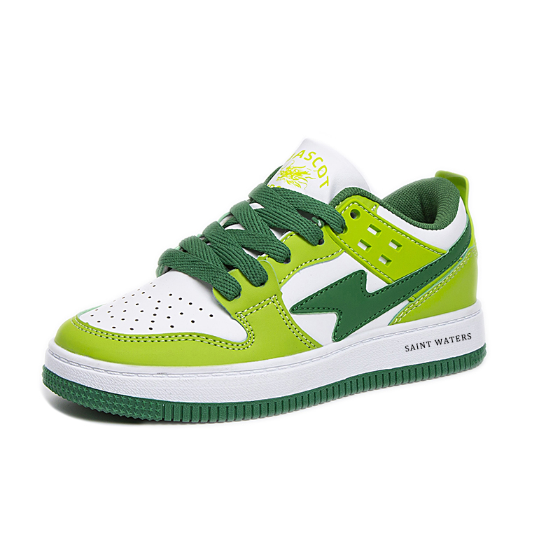 

Детские кроссовки для скейтбординга с противоскользящим покрытием и низким верхом для детей от 3 до 7 лет SAINT WATERS, зеленый