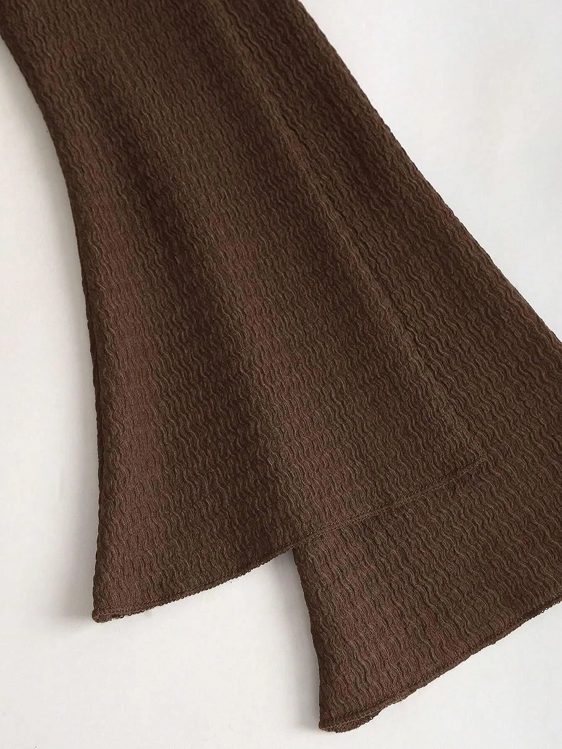 Женское повседневное платье-бодикон с защипами Generic, Brown — фото 4