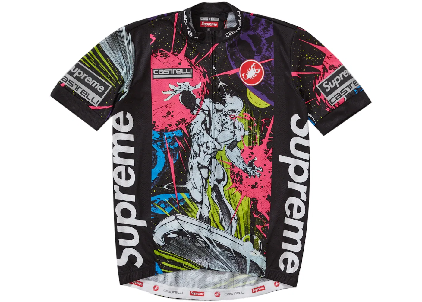 Мужское велосипедное джерси Supreme Castelli Silver Surfer, Multicolor