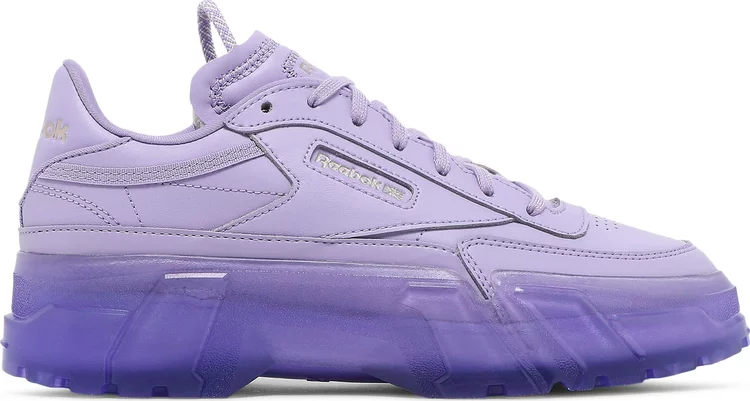 Кроссовки cardi b x wmns club c 'crisp purple' Reebok, фиолетовый - фото