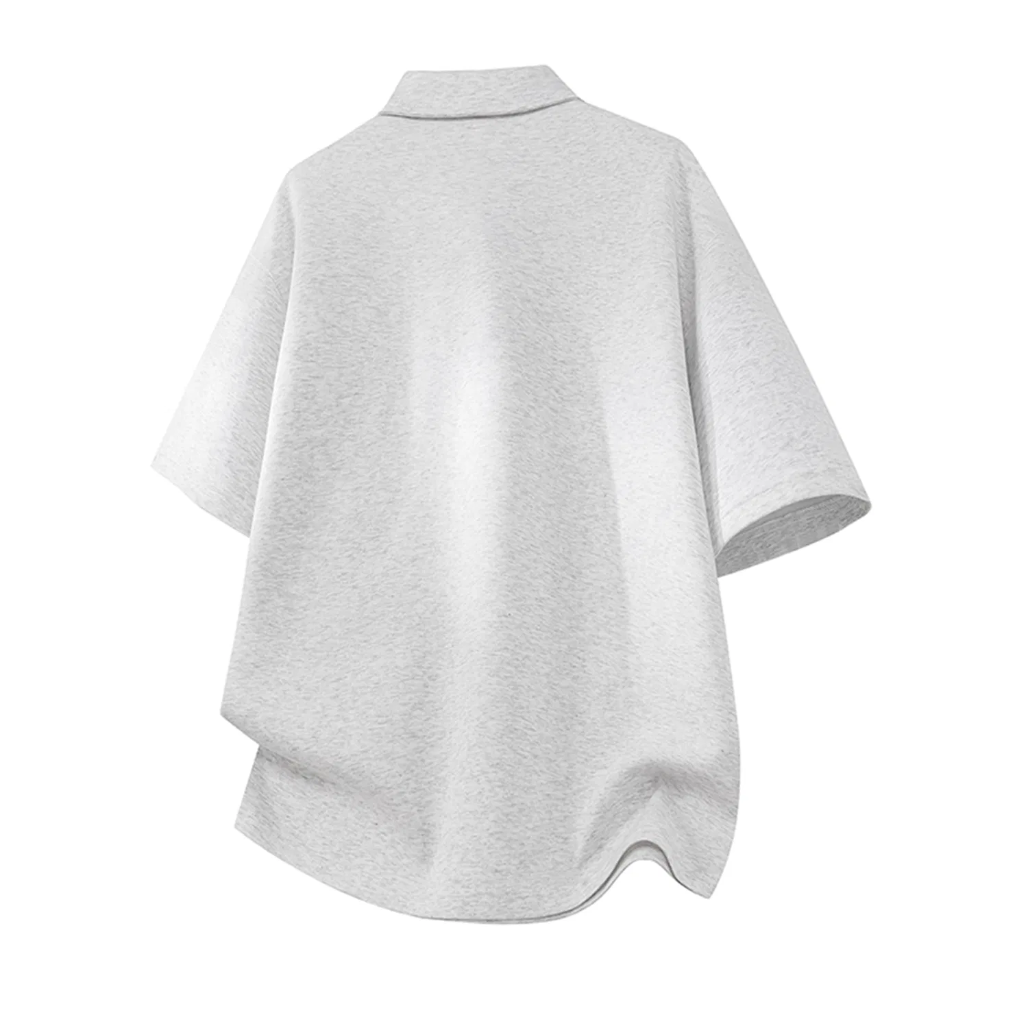 Детское поло с воротником и умеренным прямым кроем, White Heather Gray (DIY Badge), WARRIOR — фото 3
