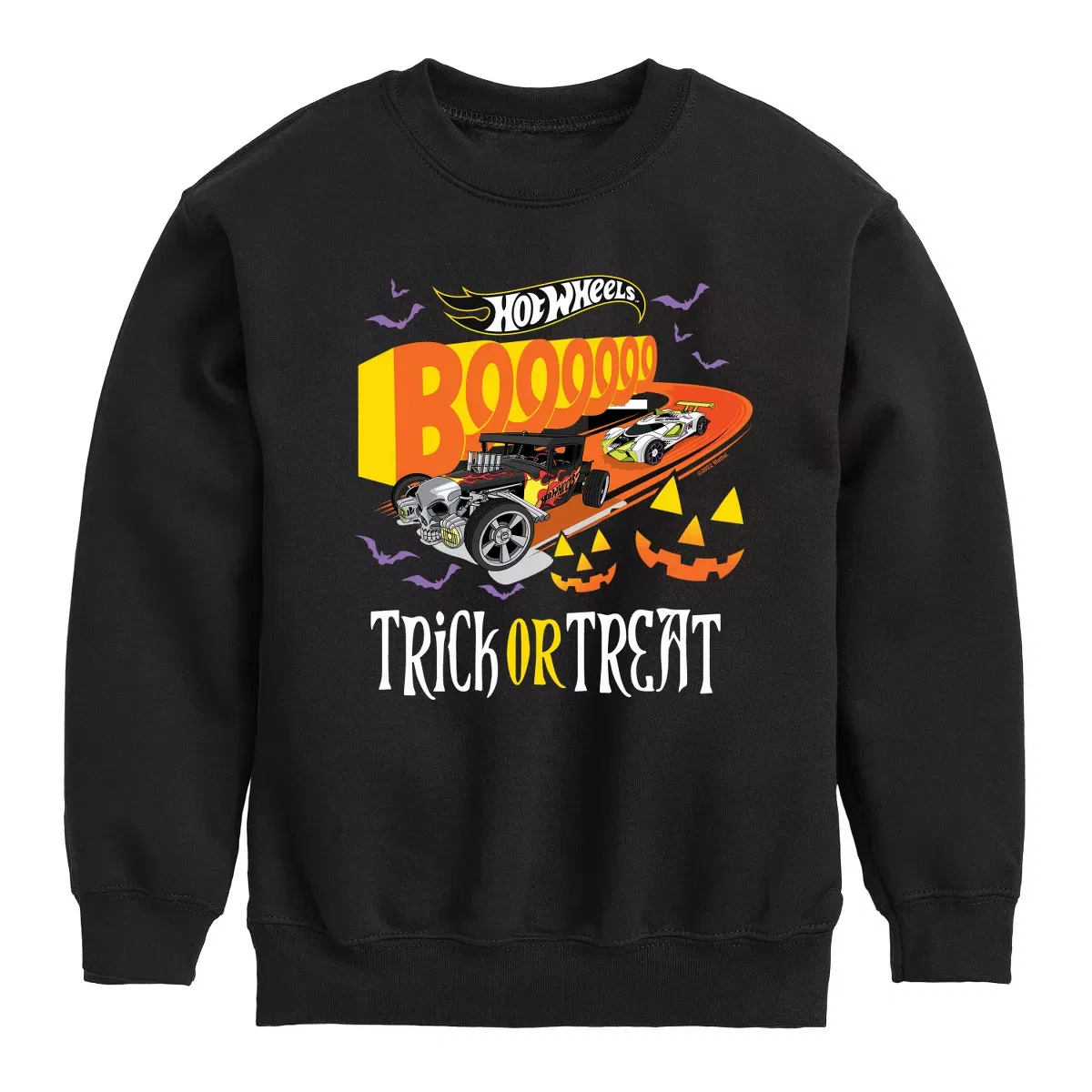 Детский свитшот с длинным рукавом Hot Wheels, Black