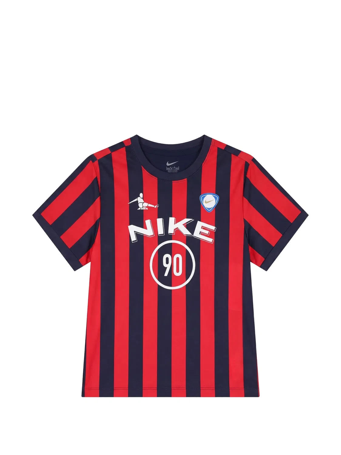 Комплект из шортов и футболки в полоску Nike Kids, синий — фото 3