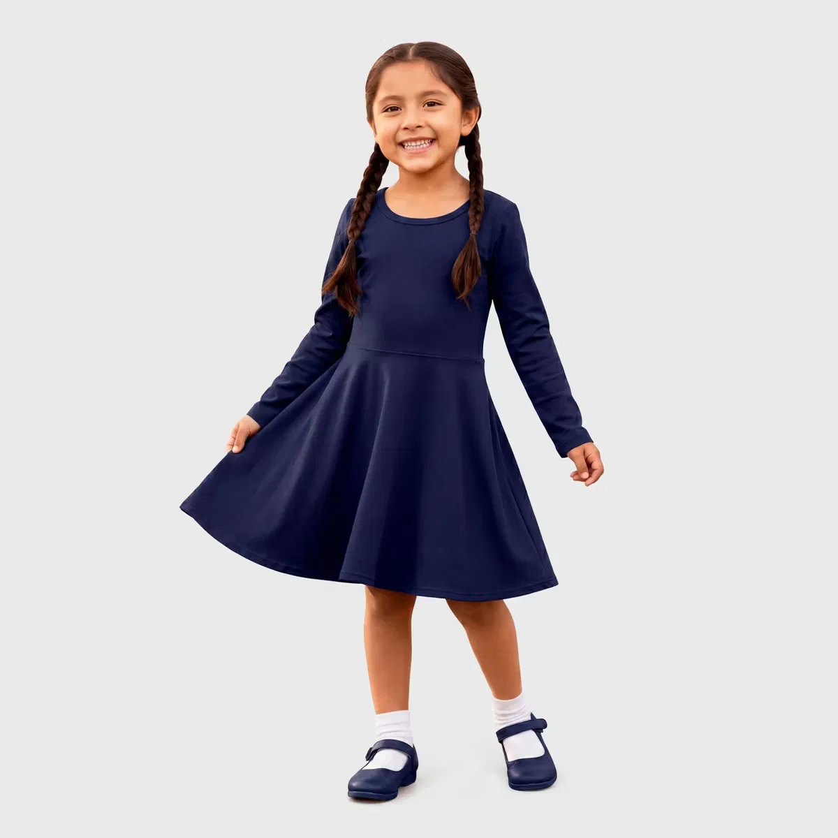 Платье с длинным рукавом Skater City Threads, Navy