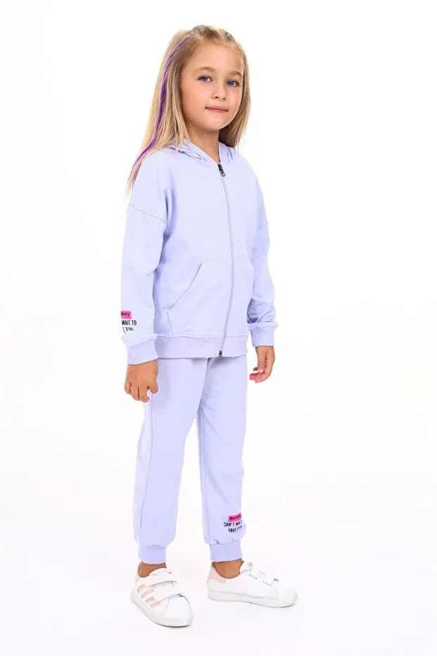 Детский спортивный костюм с капюшоном и принтом Toontoy, Blue — фото 2