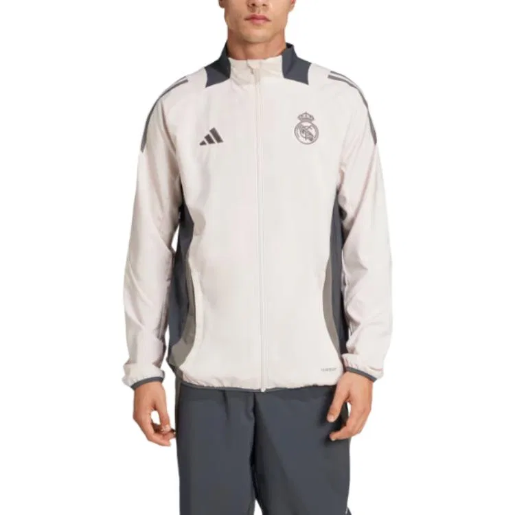 Мужская куртка с длинным рукавом Real Madrid Tiro 24 Competition Presentation Track Top Adidas, Light Purple/Gray/Charcoal Gray — фото 3