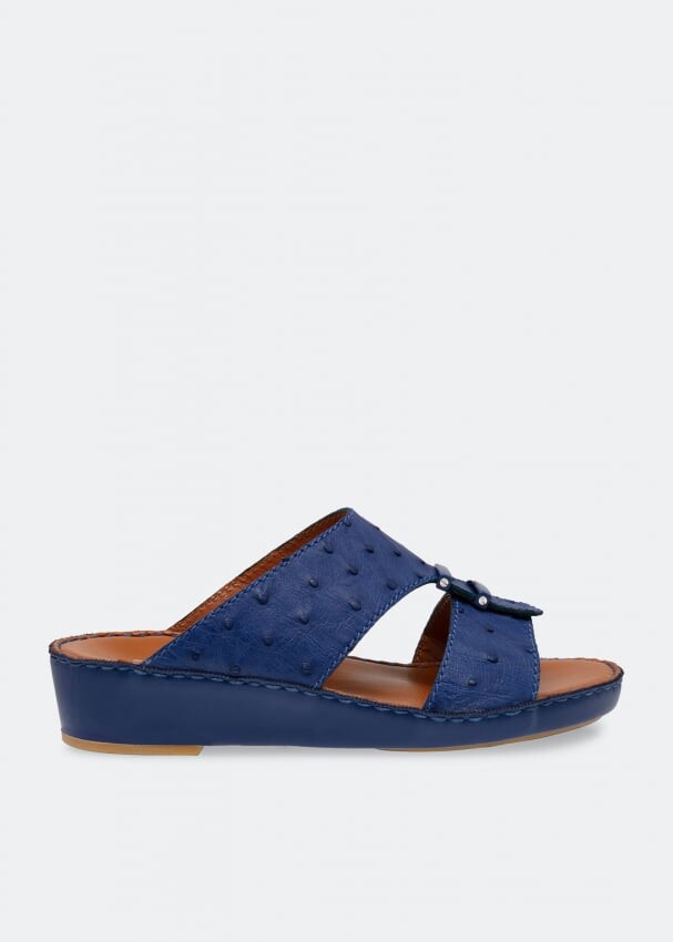 

Сандалии PRIVATE COLLECTION Ostrich leather sandals, синий