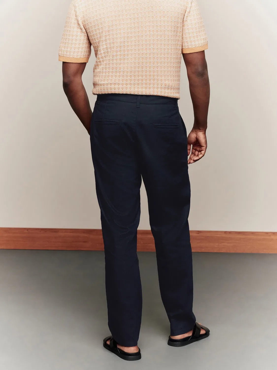 Чиносы Regular Tapered Fit Next, темно-синие — фото 3