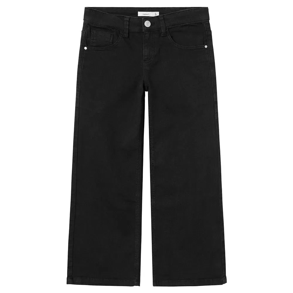 Брюки Name It Rose Wide Fit, черный