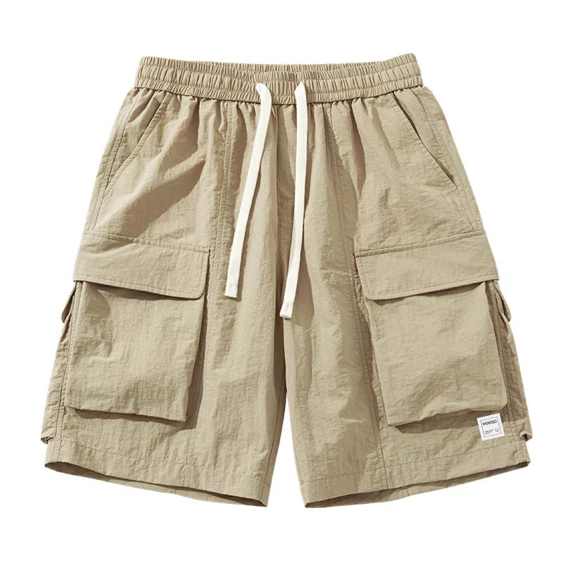 Детские шорты карго с принтом MINISO, Khaki