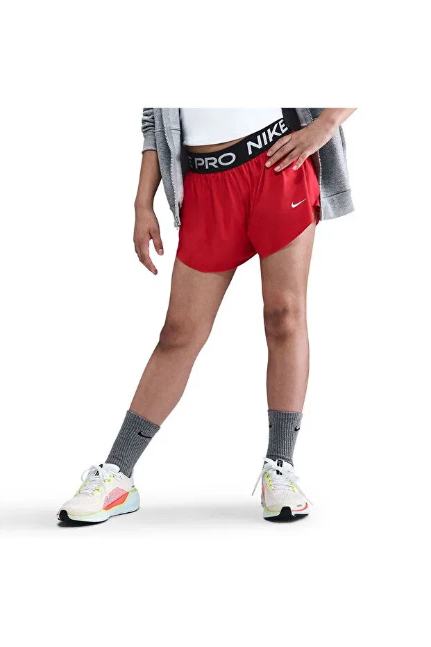 Детские шорты для девочек с эластичным поясом Nike, Red — фото 2