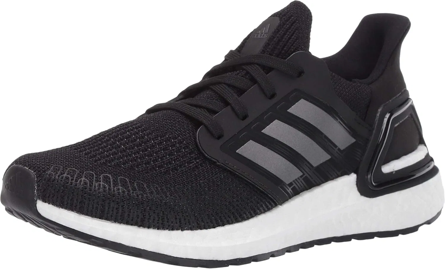 Детские беговые кроссовки Ultraboost 20, Black/Night Metallic/White
