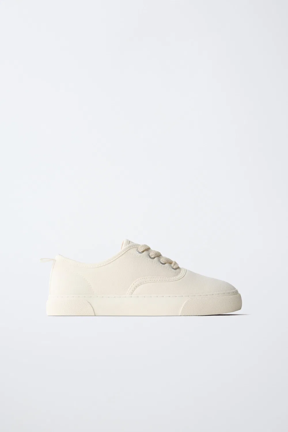 Повседневные кроссовки на шнуровке ZARA, White
